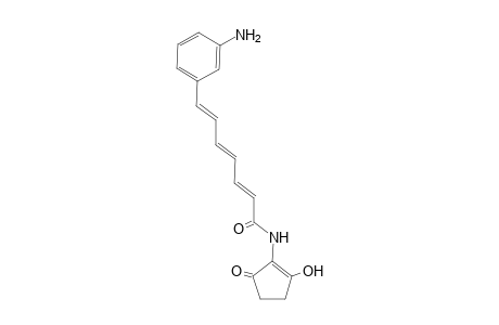 N-(1-HYDROXY-5-OXOCYClOPENT-1-ENYL)-7-(3-AMINOPHENYL)-HEPTA-2,4,6-TRIENAMIDE;ASUKA-MABA
