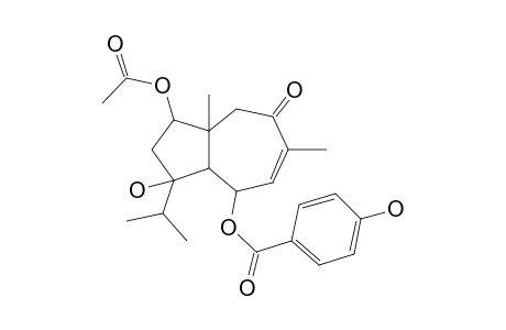 (1-Acetyloxy-3-hydroxy-6,8A-dimethyl-7-oxo-3-propan-2-yl-2,3A,4,8-tetrahydro-1H-azulen-4-yl) 4-hydroxybenzoate