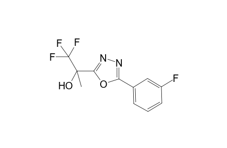 1,1,1-Trifluoro-2-[5-(3-fluorophenyl)-1,3,4-oxadiazol-2-yl]-2-propanol