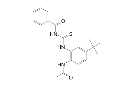 1-(2-acetamido-5-tert-butylphenyl)-3-benzoyl-2-thiourea