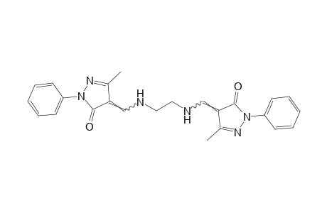 N,N'-bis[(3-methyl-5-oxo-1-phenyl-2-pyrazolin-4-ylidene)methyl]ethylenediamine