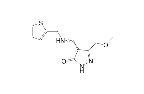 3-(methoxymethyl)-4-{[(2-thenyl)amino]methylene}-2-pyrazolin-5-one