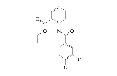 Benzamide, 3,4-dihydroxy-N-(2-carbethoxyphenyl)-