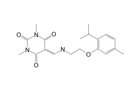 5-(N-[2-(2-Isopropyl-5-methylphenoxy)ethyl]aminomethylene)-1,3-dimethylbarbituric acid