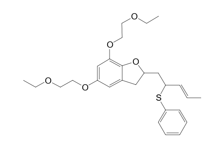 Bis(ethoxyethyl)Ether of 2,3-Dihydro-5,7-dihydroxy-2-[1-(2-phenylthio-3-pentenyl)]benzofuran