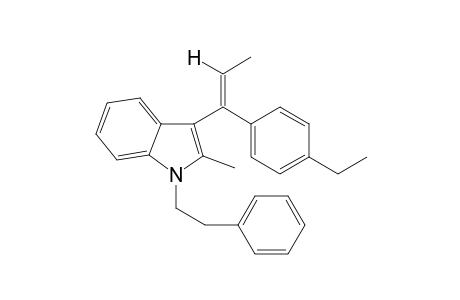 3-(1-(4-Ethylphenyl)-1-propen-1-yl)-2-methyl-1-phenethyl-1H-indole