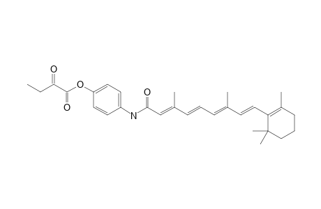 4-{[(2E,4E,6E,8E)-3,7-dimethyl-9-(2,6,6-trimethyl-1-cyclohexenyl)-2,4,6,8-nonatetraenoyl]amino}phenyl-2-oxobutanoate