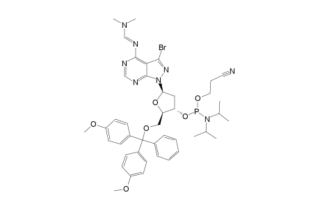 ISOMER_1;3-BROMO-1-[2-DEOXY-5-O-(4,4'-DIMETHOXYTRIPHENYLMETHYL)-BETA-D-ERYTHRO-PENTOFURANOSYL]-4-{[DIMETHYLAMINO)-METHYLIDENE]-AMINO}-1-H-PYRAZOLO