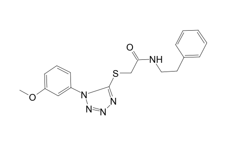 2-[1-(3-methoxy-phenyl)-1H-tetrazol-5-ylsulfanyl]-N-phenethyl-acetamide