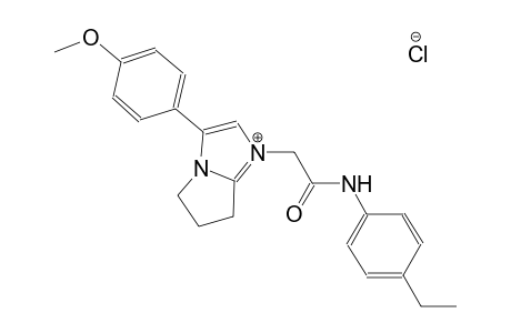 1-[2-(4-ethylanilino)-2-oxoethyl]-3-(4-methoxyphenyl)-6,7-dihydro-5H-pyrrolo[1,2-a]imidazol-1-ium chloride