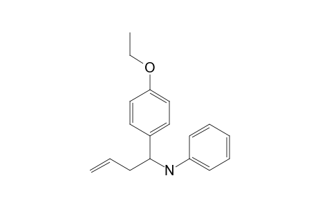 N-[1-(4-ethoxyphenyl)but-3-enyl]aniline