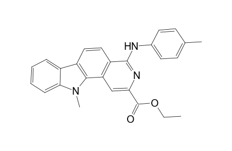 1-[(4-Methylphenyl)amino]-3-(ethoxycarbonyl)-5,6-dimethyl-11H-pyrido[4,3-a]carbazole