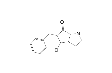 Cyclopenta[b]pyrrol-6(1H)-one, hexahydro-5-benzyl-4-hydroxy-