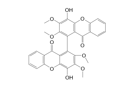 HYPERIDIXANTHONE;1-[4'-HYDROXY-2',3'-DIMETHOXY-1'-XANTHONYL]-4-HYDROXY-2,3-DIMETHOXYXANTHONE