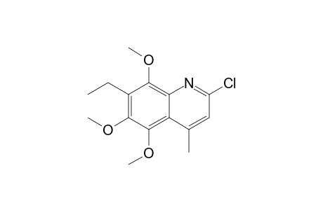 2-Chloro-5,6,8-trimethoxy-7-ethyl-4-methylquinoline