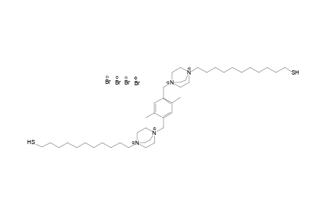 2,5-bis(1-undecanethiol-N'-11-dabco-N-methyl)-1,4-dimethylbenzene tetrabromide