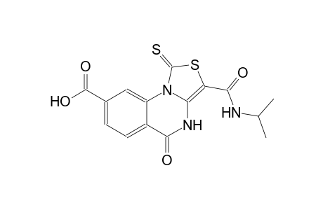 thiazolo[3,4-a]quinazoline-8-carboxylic acid, 4,5-dihydro-3-[[(1-methylethyl)amino]carbonyl]-5-oxo-1-thioxo-