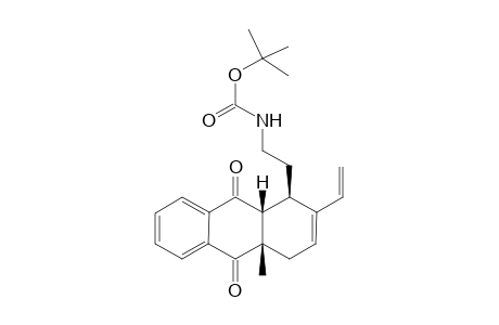 tert-Butyl 2-[(3RS,6aRS,12aSR)-6a-Methyl-7,12-dioxo-4-vinyl-3,6,6a,7,12,12a-hexahydroanthracen-3-yl]ethylcarbamate