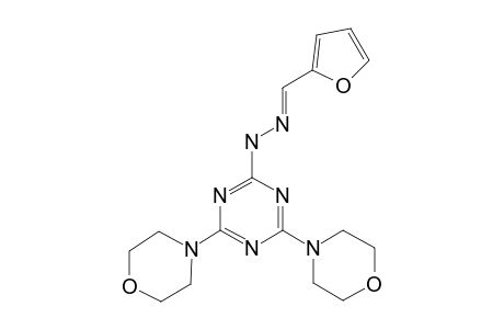 (4,6-dimorpholino-s-triazin-2-yl)-[(E)-2-furfurylideneamino]amine