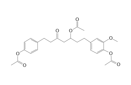 1-(4-Acetoxy-3-methoxyphenyl)-7-(4-acetoxyphenyl)-5-oxoheptan-3-yl acetate