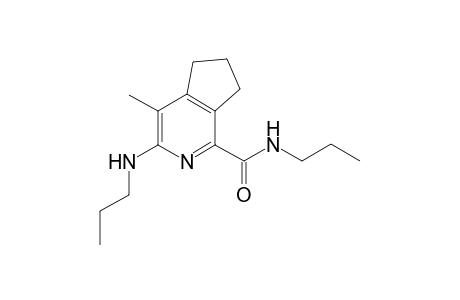 N-Propyl-6,7-dihydro-3-propylamino-4-methyl-5H-pyridine-1-carboxamide