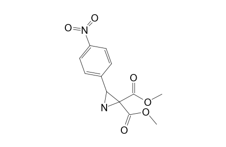 3-(4-Nitrophenyl)aziridine-2,2-dicarboxylic acid dimethyl ester