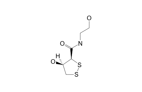 CASSIPOUREAMIDE-A;N-(2-HYDROXYETHYL)-4-HYDROXY-1,2-DITHIOLANE-3-CARBOXAMIDE