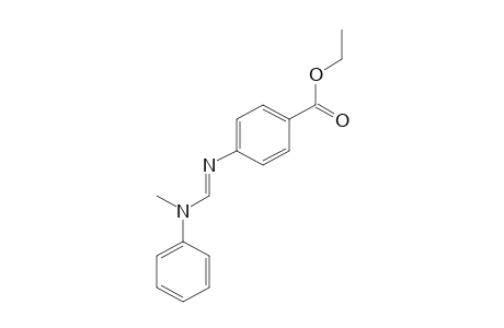 p-{[(N-methylanilino)methylene]amino}benzoic acid, ethyl ester