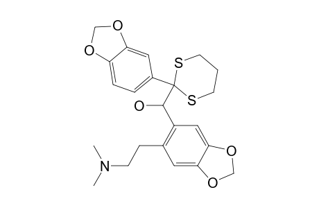 1,3-Benzodioxole-5-methanol, .alpha.-[2-(1,3-benzodioxol-5-yl)-1,3-dithian-2-yl]-6-[2-(dimethylami no)ethyl]-