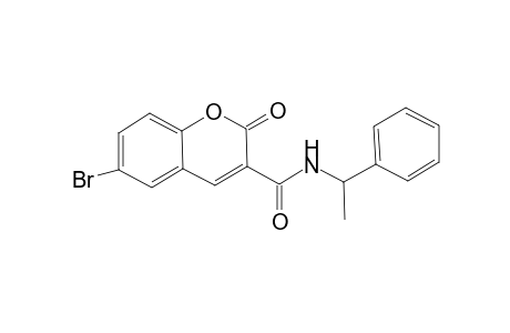 2H-1-benzopyran-3-carboxamide, 6-bromo-2-oxo-N-(1-phenylethyl)-