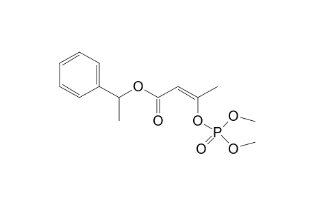 2-Butenoic acid, 3-[(dimethoxyphosphinyl)oxy]-, 1-phenylethyl ester, (Z)-