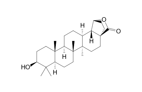 3.beta.,19.beta.-Dihydroxy-20,29,30-tri-nor-lupan-28,19-olide