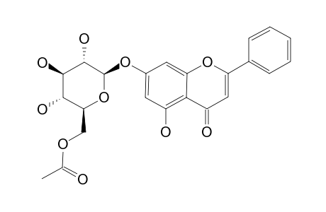 7-O-[BETA-D-(6''-ACETYL)-GLUCOPYRANOSYL]-CHRYSIN