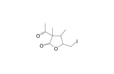 3-Acetyl-5-iodomethyl-3,4-dimethyl-dihydro-furan-2-one