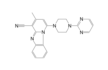 3-methyl-1-[4-(2-pyrimidinyl)-1-piperazinyl]pyrido[1,2-a]benzimidazole-4-carbonitrile