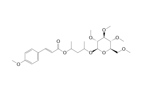 .beta.-D-Glucopyranoside, 3-[[(2E)-3-(4-hydroxyphenyl)-1-oxo-2-propen-1-yl]oxy]-1-methylbutyl, 5me derivative