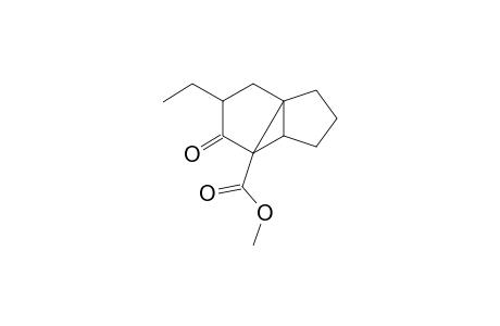 Methyl 3-ethyl-4-oxotricyclo(4.3.0.0(1,5))nonane-5-carboxylate