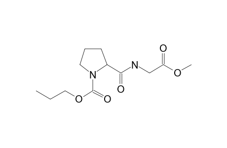 L-Prolylglycine, N-propoxycarbonyl-, methyl ester