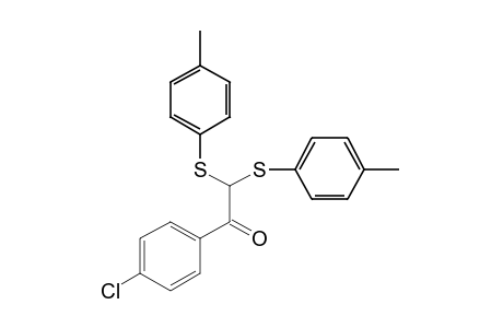 (p-chlorophenyl)glyoxal, 1-(di-p-tolyl mercaptal)