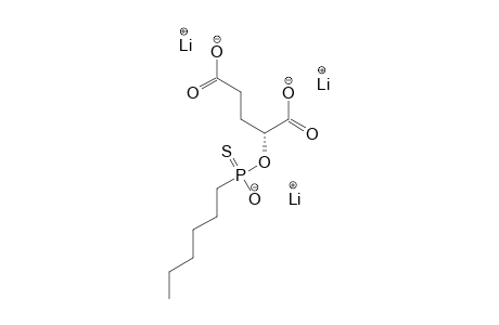 (+)-P-2-(S)-[HYDROXY-(N-HEXYL)-PHOSPHINOTHIOYLOXY]-PENTANEDIOIC-ACID-TRILITHIUM-SALT