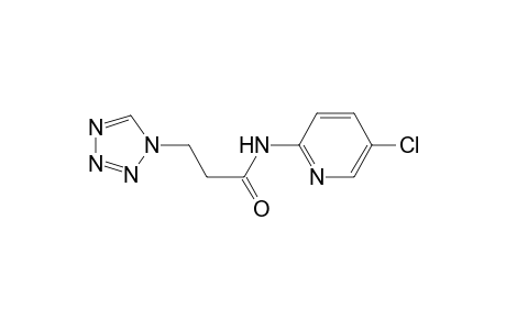 1H-1,2,3,4-Tetrazole-1-propanamide, N-(5-chloro-2-pyridinyl)-