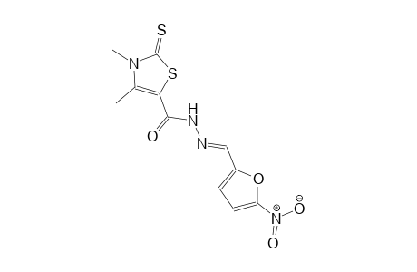 5-thiazolecarboxylic acid, 2,3-dihydro-3,4-dimethyl-2-thioxo-, 2-[(E)-(5-nitro-2-furanyl)methylidene]hydrazide