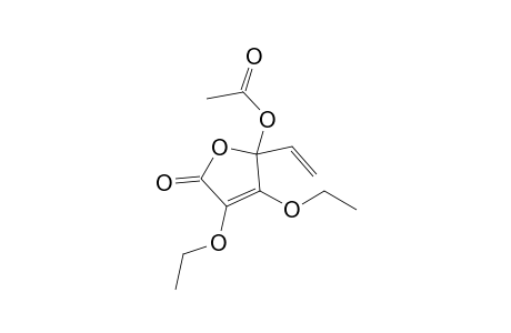 Acetic acid 3,4-diethoxy-5-oxo-2-vinyl-2,5-dihydro-furan-2-yl ester