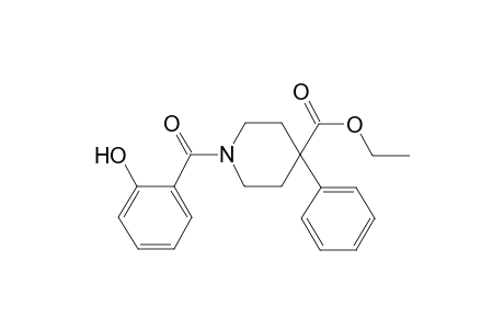 Ethyl 1-(2-hydroxybenzoyl)-4-phenyl-4-piperidinecarboxylate