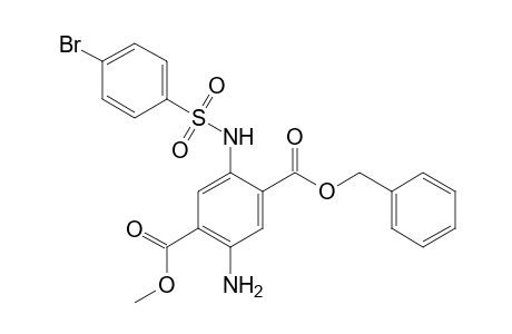 1-Benzyl 4-Methyl 2-[(p-bromobenzenesulfonyl)amino]-5-amino-terephthalate