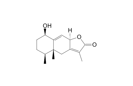 1.beta.-Hydroxy-8.alpha.-H-eremophil-7(11),9-dien-8.beta.,12-olide