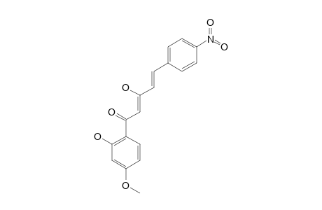 3-HYDROXY-1-(2-HYDROXY-4-METHOXYPHENYL)-5-(4-NITROPHENYL)-2,4-PENTADIEN-1-ONE