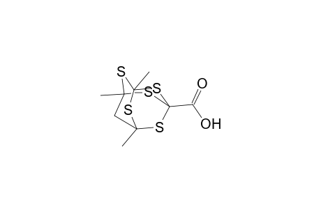 2,4,6,8,9-Pentathiatricyclo[3.3.1.1(3,7)]decane-1-carboxylic acid, 3,5,7-trimethyl-