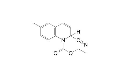 2-cyano-6-methyl-1(2H)-quinolinecarboxylic acid, ethyl ester