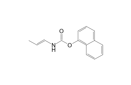 Carbamic acid, 1-propenyl-, 1-naphthalenyl ester